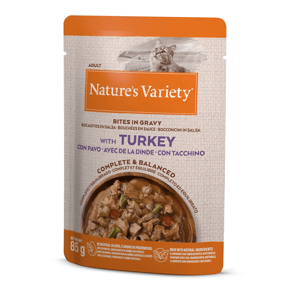Natures variety Original Humedo Gato bocados PAVO 85g