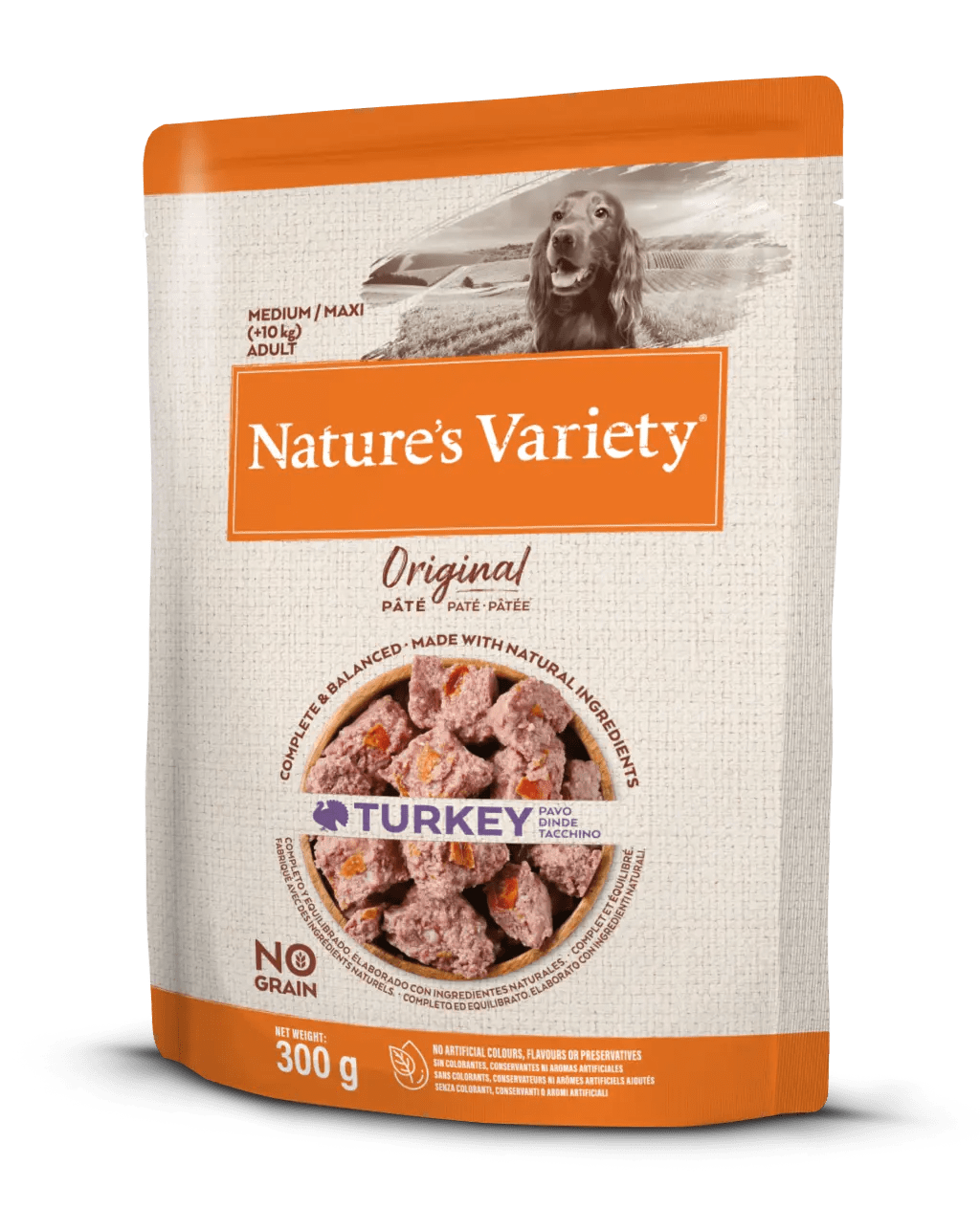 Natures variety Original Humedo Perro Medium Pavo 300gr.